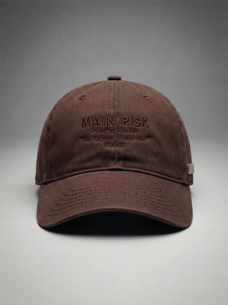 MAIN RISK ATELIER CAP BROWN
