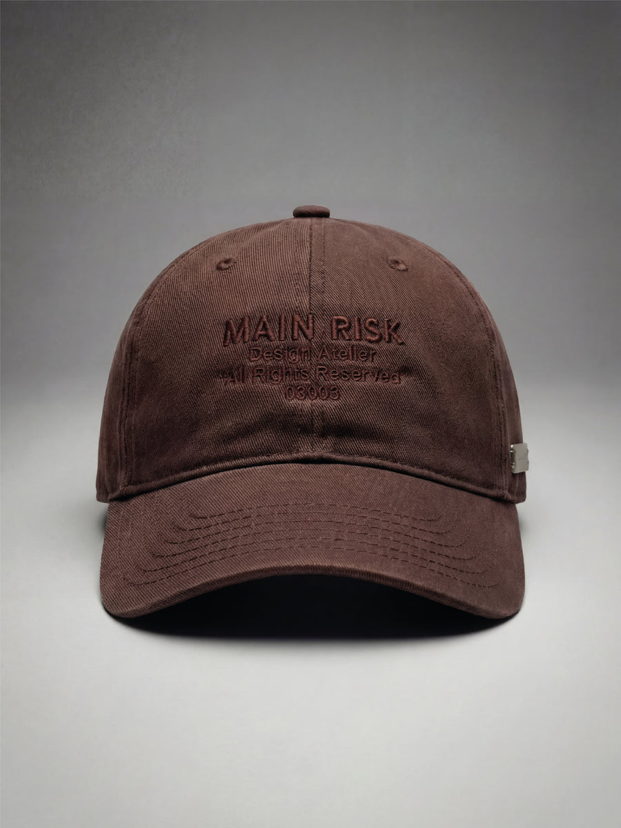 MAIN RISK ATELIER CAP BROWN